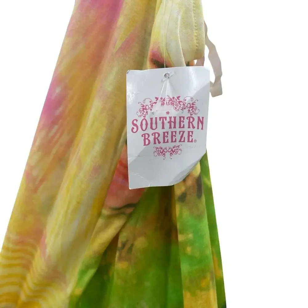 ✨NWT Southern Breeze Tie-Dye Beach Swim Coverup Cover Up Dress medium - Picture 5 of 6